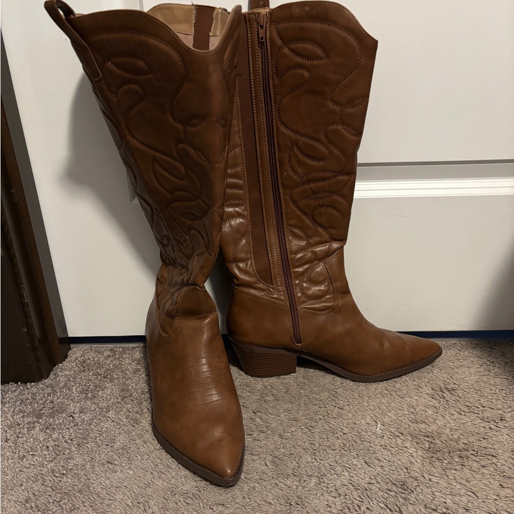 Torrid wide calf cowboy boots